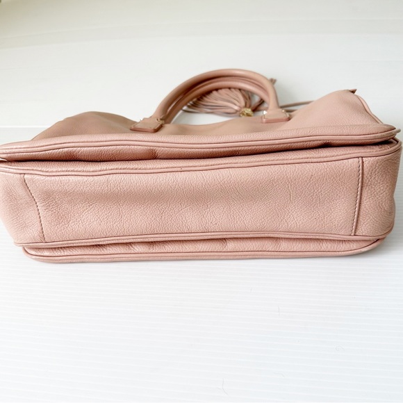 Tory Burch Thea Triple Zip Compartment Satchel Porcelain Pink - Picture 11 of 16